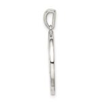 Sterling Silver Rhodium-plated & CZ Aries Zodiac Pendant - Image 3