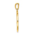 Sterling Silver Gold-plated & CZ Taurus Zodiac Pendant - Image 2