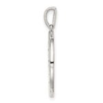 Sterling Silver Rhodium-plated & CZ Gemini Zodiac Pendant - Image 2