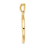 Sterling Silver Gold-plated & CZ Gemini Zodiac Pendant - Image 2