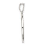 Sterling Silver Rhodium-plated & CZ Cancer Zodiac Pendant - Image 2