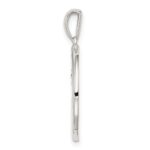 Sterling Silver Rhodium-plated & CZ Virgo Zodiac Pendant - Image 2