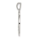 Sterling Silver Rhodium-plated & CZ Scorpio Zodiac Pendant - Image 2