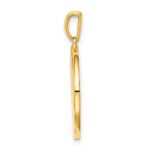 Sterling Silver Gold-plated & CZ Sagittarius Zodiac Pendant - Image 2