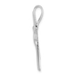 De-Ani Sterling Silver Rhodium-Plated Polished Dancing Starfish Slide - Image 2
