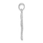 De-Ani Sterling Silver Rhodium-Plated Polished Small Palmetto Tree Pendant - Image 2