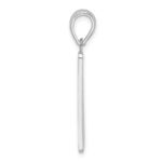 De-Ani Sterling Silver Rhodium-Plated Polished 0 Mile Marker Key West Pendant - Image 3