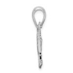 De-Ani Sterling Silver Rhodium-Plated Polished Key West Cruise Ship Pendant - Image 2