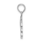 De-Ani Sterling Silver Rhodium-Plated Polished Key West Dolphin Pendant - Image 2
