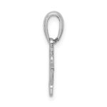 De-Ani Sterling Silver Rhodium-Plated Polished Puerto Rico Cruise Ship Pendant - Image 2