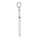 De-Ani Sterling Silver Rhodium-Plated Polished Large Latin Cross Pendant - Image 2