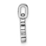 Sterling Silver Rhod 0.15ct. Blk & White Dia. Reversible Pawprint Pendant - Image 2