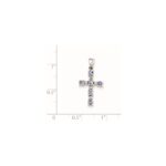 Sterling Silver Rhodium-plated Tanzanite & Diamond Pendant - Image 4