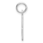 Sterling Silver/Rhodium-plated Elongated Number 23 Charm - Image 2