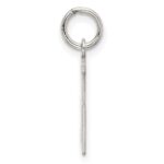 Sterling Silver/Rhodium-plated Elongated Number 35 Charm - Image 2