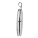 Sterling Silver Rhodium-plated Forever In My Heart Ash Holder Oval Locket - Image 2