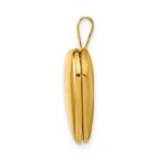 1/20 14K Gold Filled Satin and Polished 2-Frame 15mm Heart Locket - Image 2