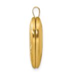 1/20 14K Gold Filled Polished & Satin Fancy Border 19mm Heart Locket - Image 2