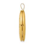 1/20 14K Gold Filled 26mm Floral Oval Locket - Image 2