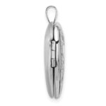 Sterling Silver Rh-plated Heart 20mm and 12mm Locket/Pendant Set - Image 2
