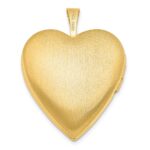 Sterling Silver Gold-plated Diamond Star 20mm Heart Locket - Image 3