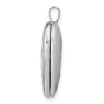 Sterling Silver Rhodium-plated 20mm D/C Grandma Heart Locket - Image 2