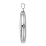 Sterling Silver Rhodium-plated Butterflies 34mm Oval Locket - Image 2