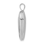 Sterling Silver Rhodium-plated Handprints Heart Locket - Image 2