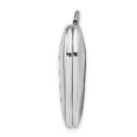 Sterling Silver Rhodium-plated Always On My Mind Forever In My Heart Locket - Image 2