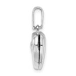 Sterling Silver Polished 13mm Heart Locket - Image 2