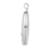 Sterling Silver Rhodium-plated Diamond Star Ash Holder Oval Locket - Image 2