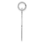 Sterling Silver Rhodium-plated Engraveable Boy Disc Charm - Image 2