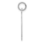 Sterling Silver Rhodium-plated Engraveable Girl Disc Charm - Image 2