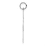 Sterling Silver Rhod-plated Eng. Boy Polished Front/Satin Back Disc Charm - Image 2