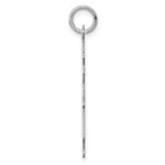 Sterling Silver Rhod-plated Eng. Girl Polished Front/Satin Back Disc Charm - Image 2