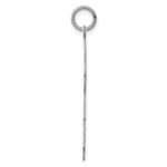 SS Rh-plt Engraveable Boy/Boy Polished Front/Satin Back Disc Charm - Image 2
