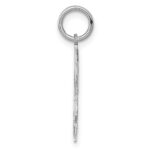 SS Rh-plt Engraveable Boy/Girl Polished Front/Satin Back Disc Charm - Image 2