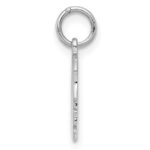 Sterling Silver Rh-plt Engraveable Girl Disc Charm Polish on Front/Back - Image 2