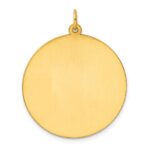 Sterling Silver GP Engraveable Round Polished Disc Charm - Image 4