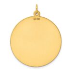 Sterling Silver GP Engraveable Round Polished Disc Charm - Image 4