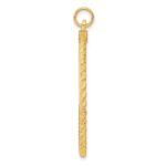 Sterling Silver GP Engraveable Round with Rope Polished Disc - Image 2