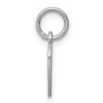 Sterling Silver Rh-plt Engraveable Heart Polished Front/Back Disc Charm - Image 2