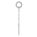 Sterling Silver Rh-plt Engraveable Polished Front/Satin Back Disc Charm - Image 2