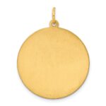 Sterling Silver GP Engraveable Round Polished Disc Charm - Image 6