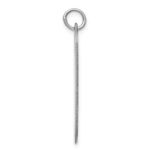 Sterling Silver Rhod.-plate Eng. Dog Tag Polish Front/Satin Back Disc Charm - Image 2