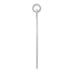Sterling Silver Rhod-plated Eng. Rnd Polish Front/Satin Back Disc Charm - Image 2
