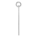 SS Rh-plt Engraveable Heart Polished Front/Satin Back Disc Charm - Image 2