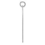 SS Rh-plt Engraveable Heart Polished Front/Satin Back Disc Charm - Image 2