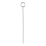 Sterling Silver Rhod-plate Eng. Rect. Polish Front/Satin Back Disc Charm - Image 2
