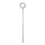 Sterling Silver Rhod-plate Eng. Oval Polish Front/Satin Back Disc Charm - Image 2